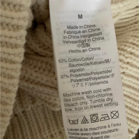 Cotton Ribbed Cropped J. Crew Sweater (M) - Picture 6 of 7